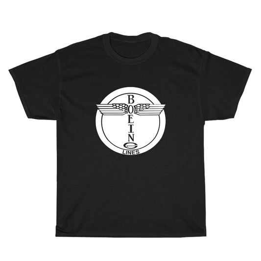 Boeing Lines Logo Men's Unisex T Shirt Size S to 3XL