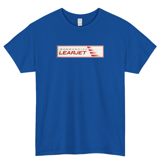 Bombardier Learjet Logo Mens Unisex Short Sleeve T-Shirt Size S-3XL -P