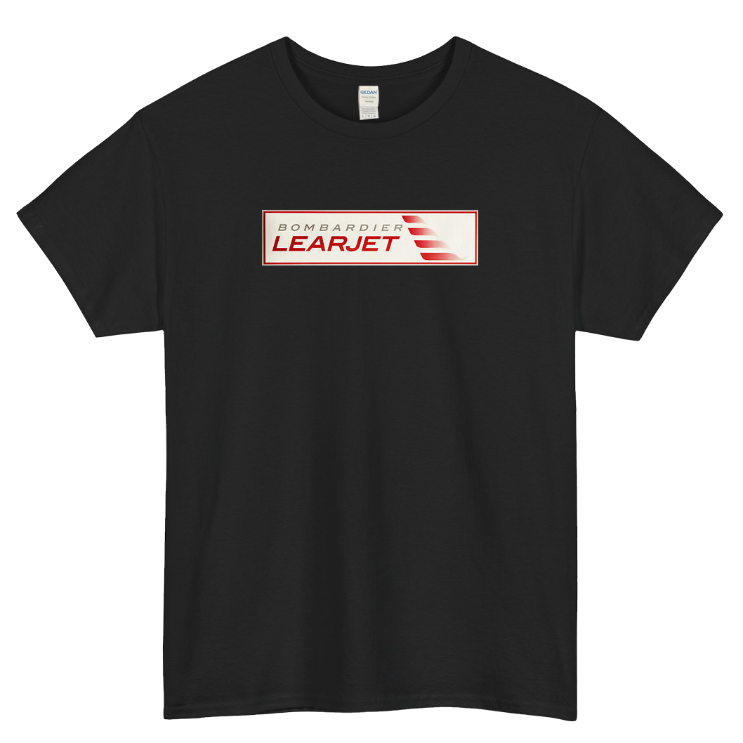 Bombardier Learjet Logo Mens Unisex Short Sleeve T-Shirt Size S-3XL -P
