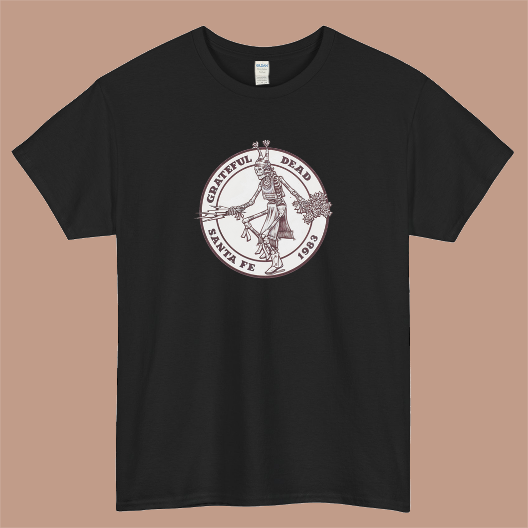 Bonhams - Dennis Larkins The Grateful Dead at The Downs Logo Mens Unisex Short Sleeve T-Shirt Size S-3XL - P