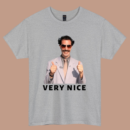 Borat Very Nice logo short sleeve S-3XL -P