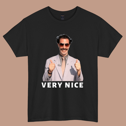 Borat Very Nice logo short sleeve S-3XL -P