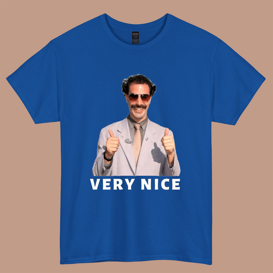 Borat Very Nice logo short sleeve S-3XL -P