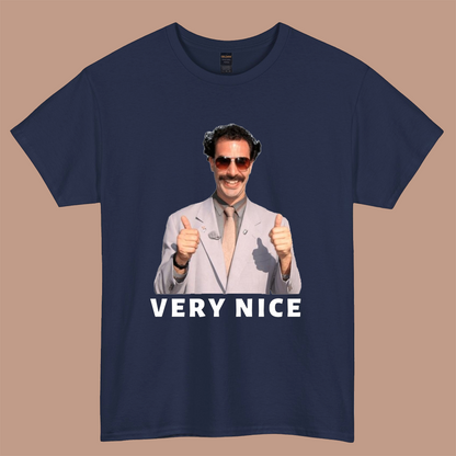 Borat Very Nice logo short sleeve S-3XL -P