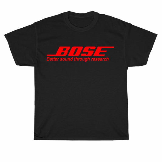 Bose speaker Red Logo Unisex Men's T Shirt Size S to 3XL