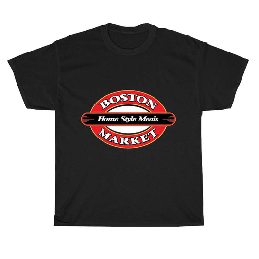 Boston Market Logo Men's Unisex T Shirt Size S to 3XL