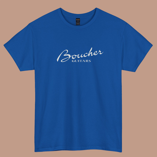 Boucher Guitars logo short sleeve t shirt size S-3XL- P