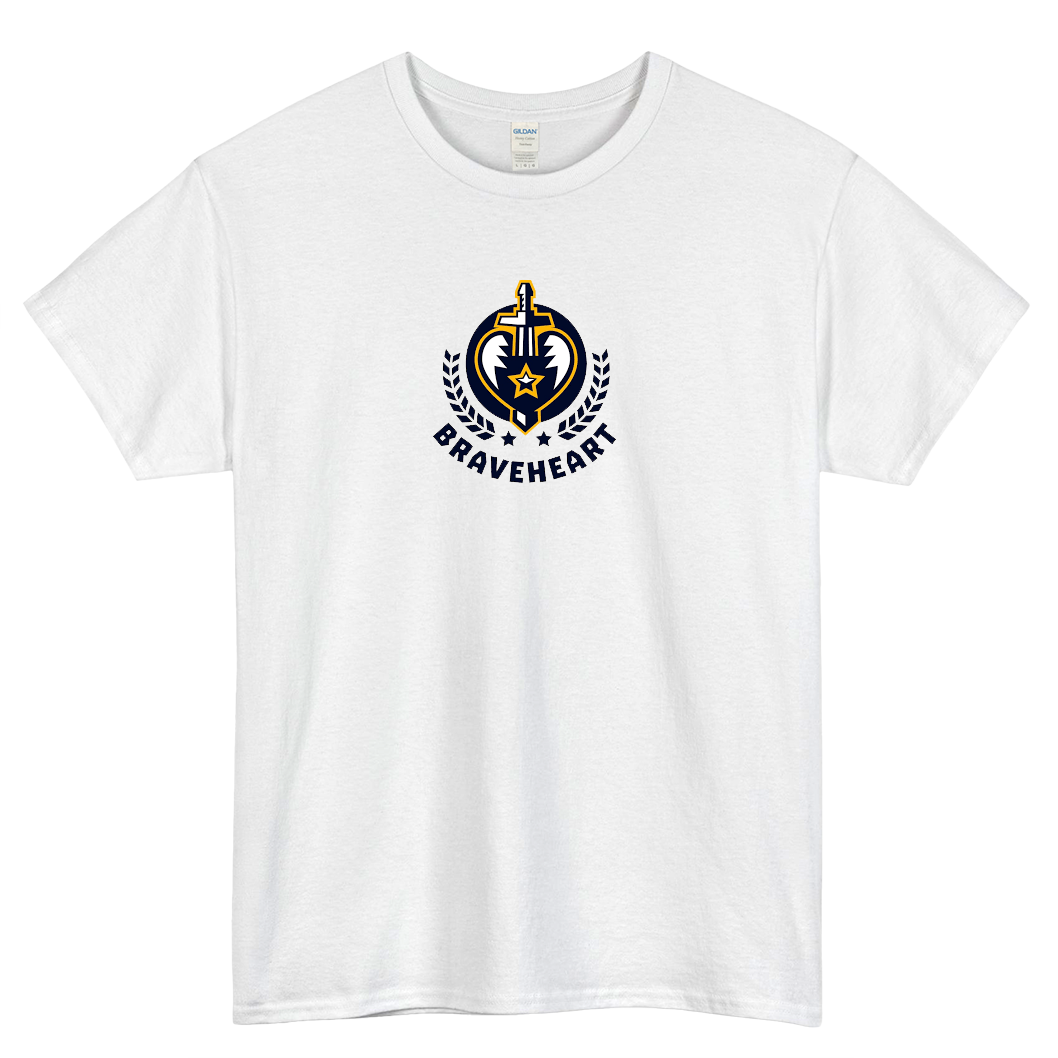 Brave heart Logo short SLEEVE T SHIRT -P