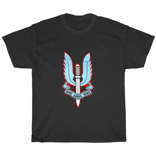 British SAS Special Air Service Logo Men's Unisex T Shirt Size S to 3XL
