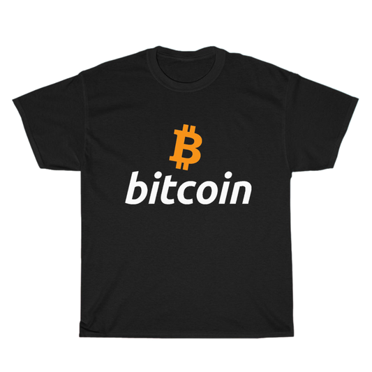 Btc Bitcoin Crypto logo Men's Unisex T Shirt Size S to 3XL