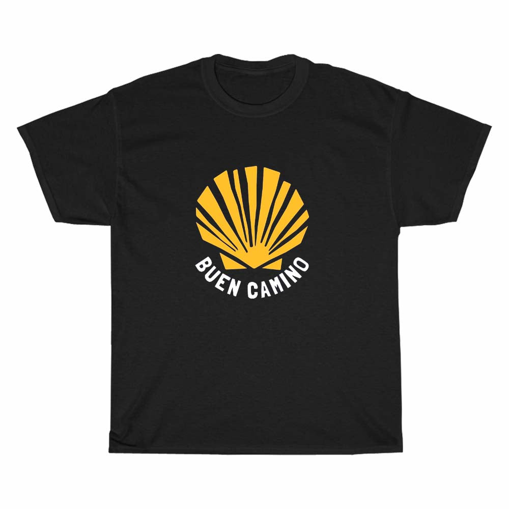 Buen Camino De Santiago Peregrino Logo Men's Unisex T Shirt Size S to 3XL
