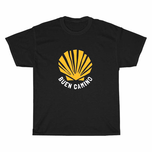 Buen Camino De Santiago Peregrino Logo Men's Unisex T Shirt Size S to 3XL