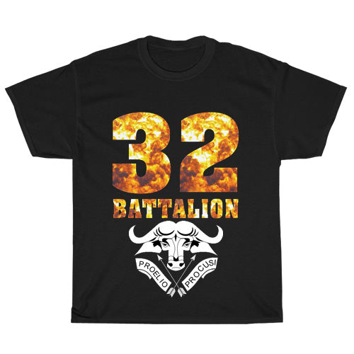 Buffalo 32 Battalion South African logo Unisex Men's T Shirt Size S to 3XL