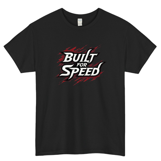 Built for Speed Logo Mens Unisex Short Sleeve T-Shirt Size S-3XL - P