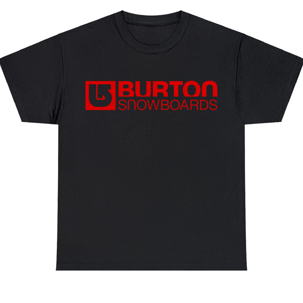 Burton Snowboards Red Logo Men's Unisex T Shirt Size S to 3XL