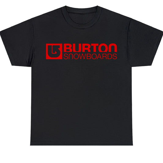 Burton Snowboards Red Logo Men's Unisex T Shirt Size S to 3XL