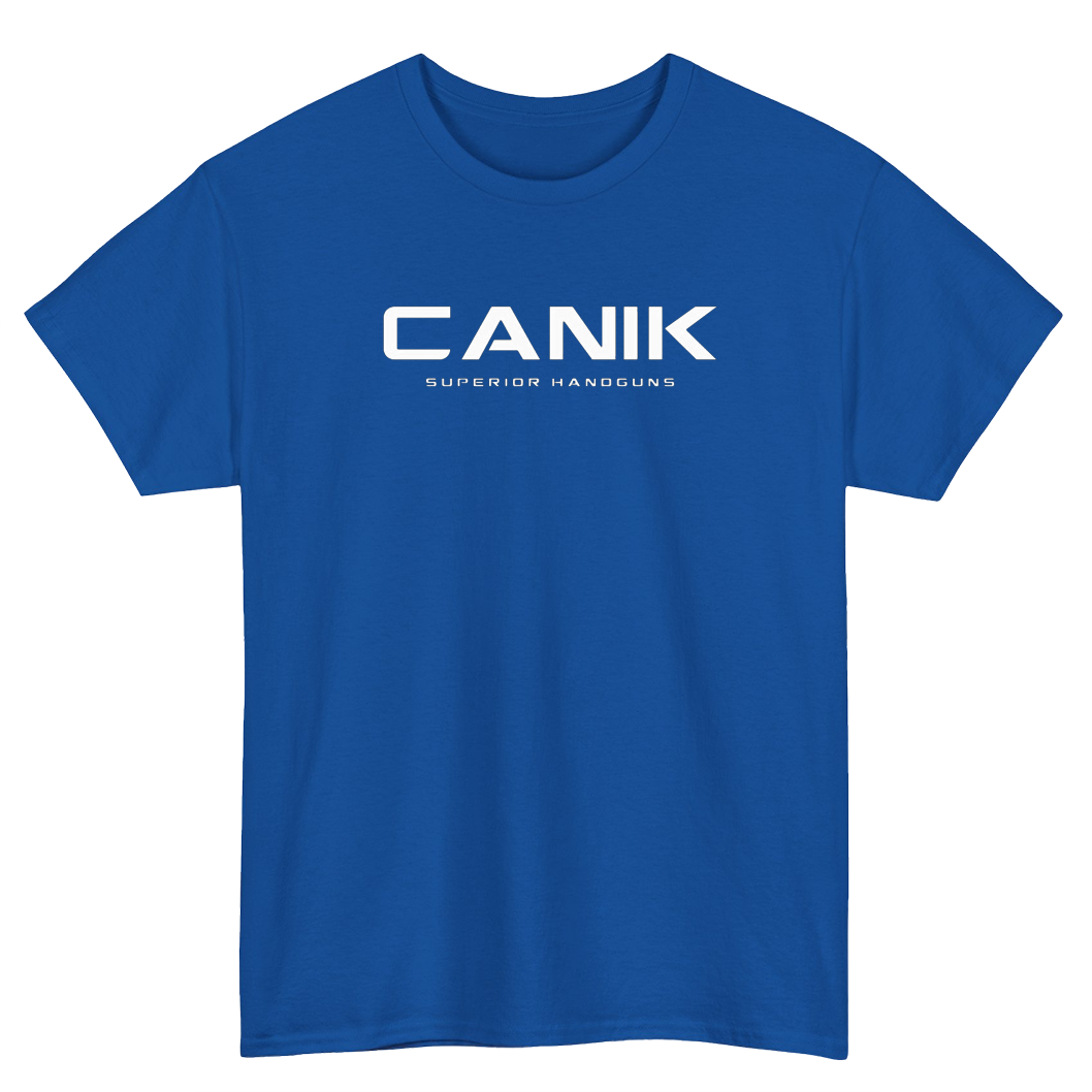 CANIK Blue Black Navy Logo Mens Unisex Short Sleeve T-Shirt Size S-3XL -P