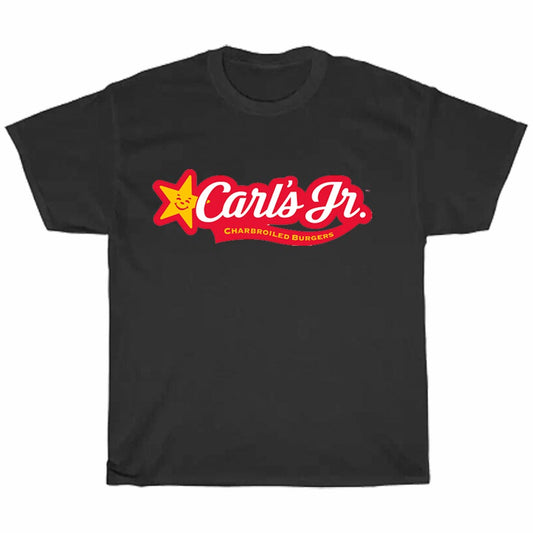 CARL'S JR BURGER Restaurant Logo Men's Unisex T Shirt Size S to 3XL