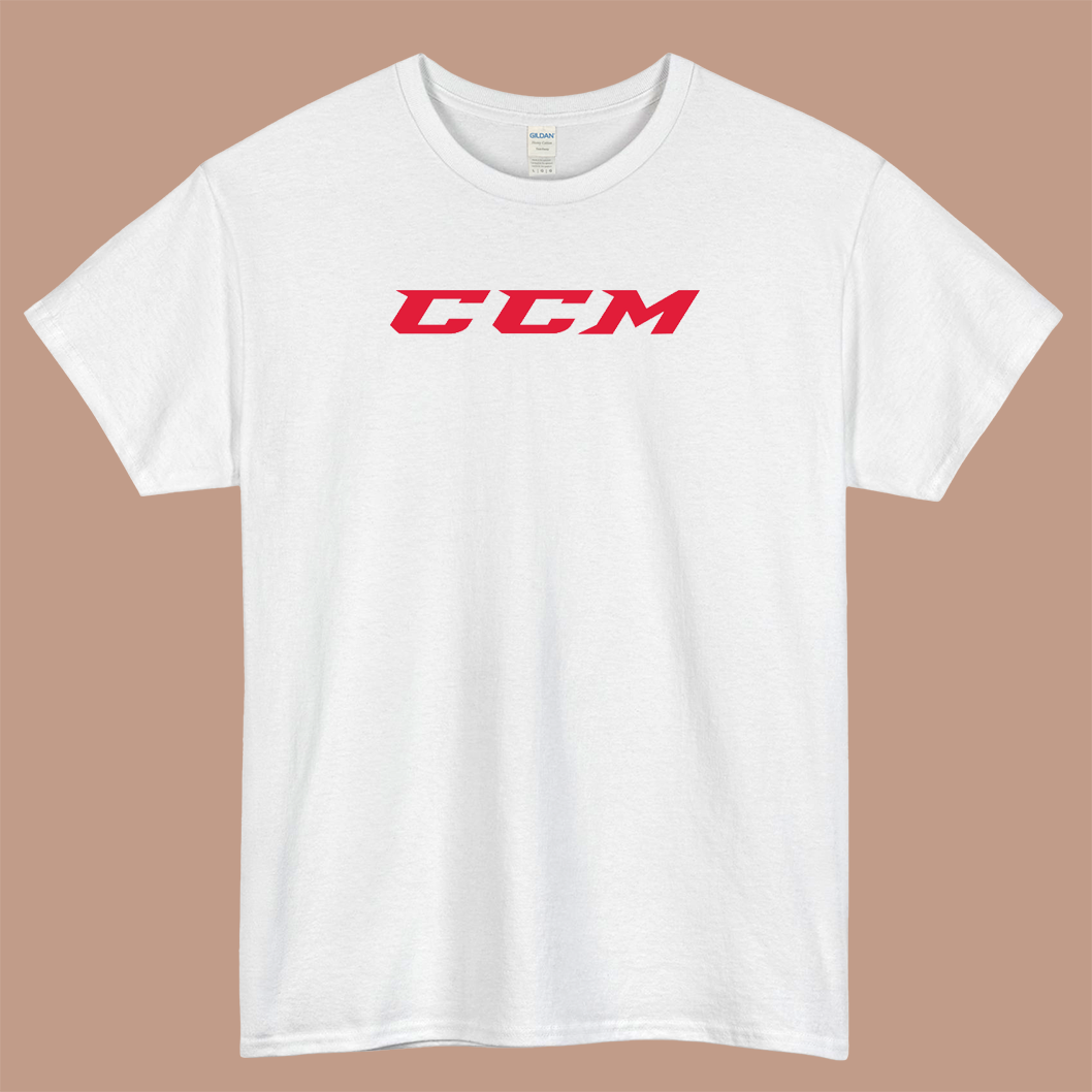 CCM Hockey Logo Mens Unisex Short Sleeve T-Shirt Size S-3XL - P