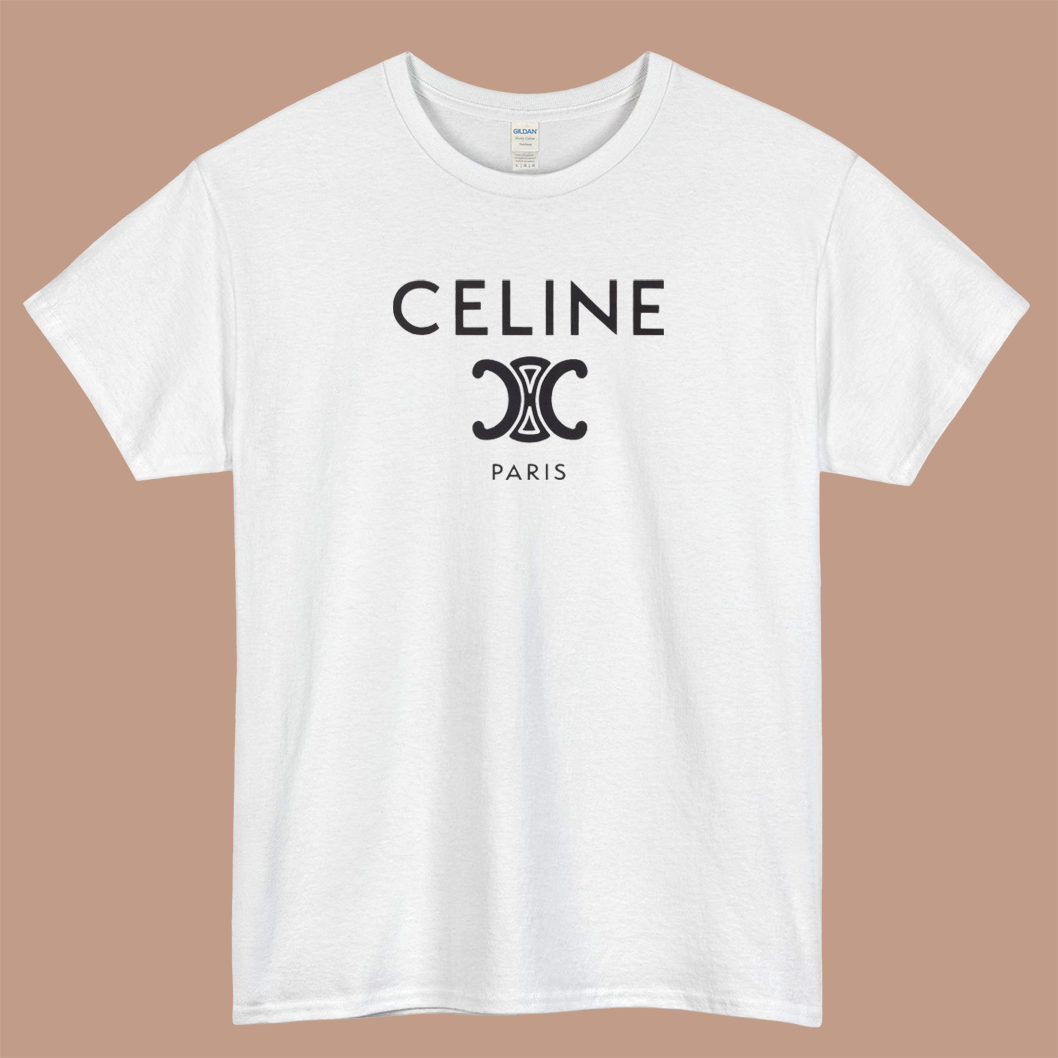 CÉLINE Paris Logo Mens Unisex Short Sleeve T-Shirt Size S-3XL