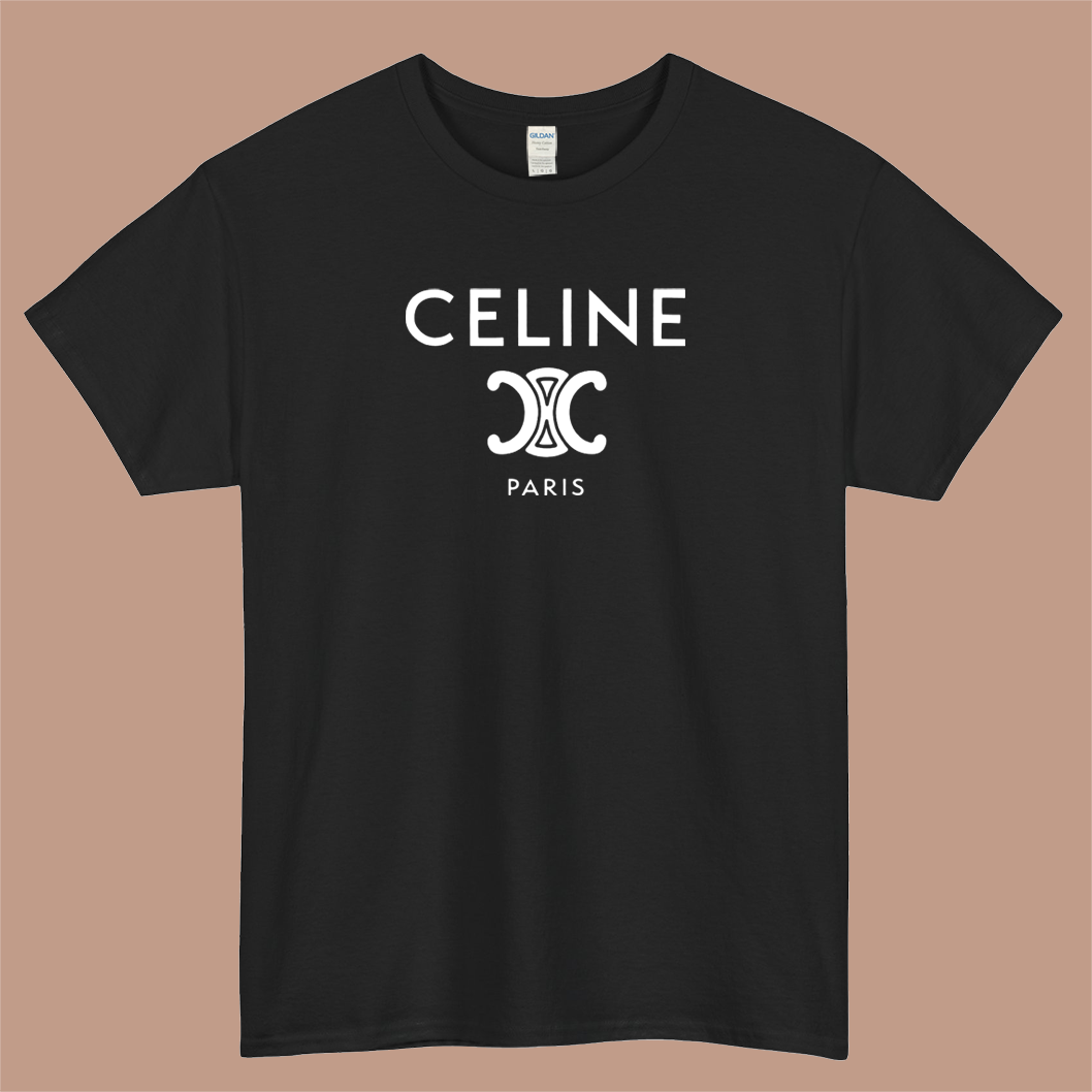 CÉLINE Paris Logo Mens Unisex Short Sleeve T-Shirt Size S-3XL