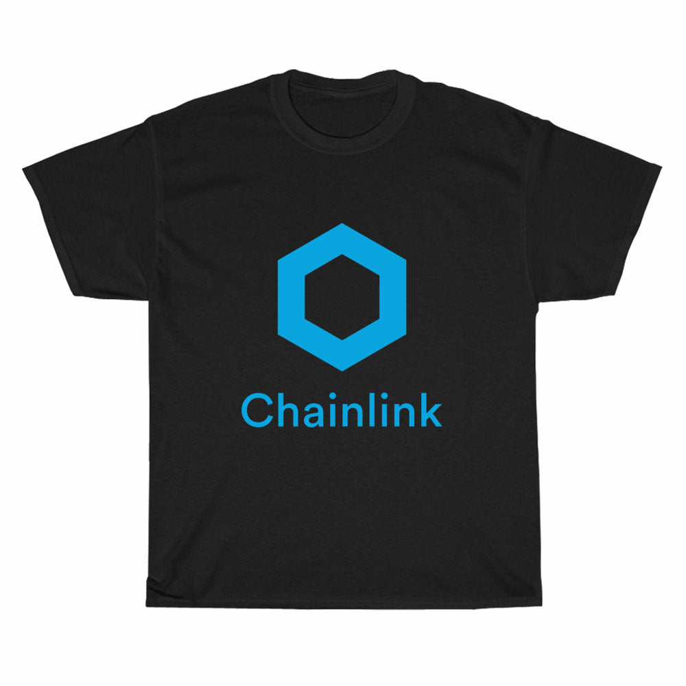 CHAINLINK LINK CRYPTO ALTCOIN logo Men's Unisex T Shirt Size S to 3XL