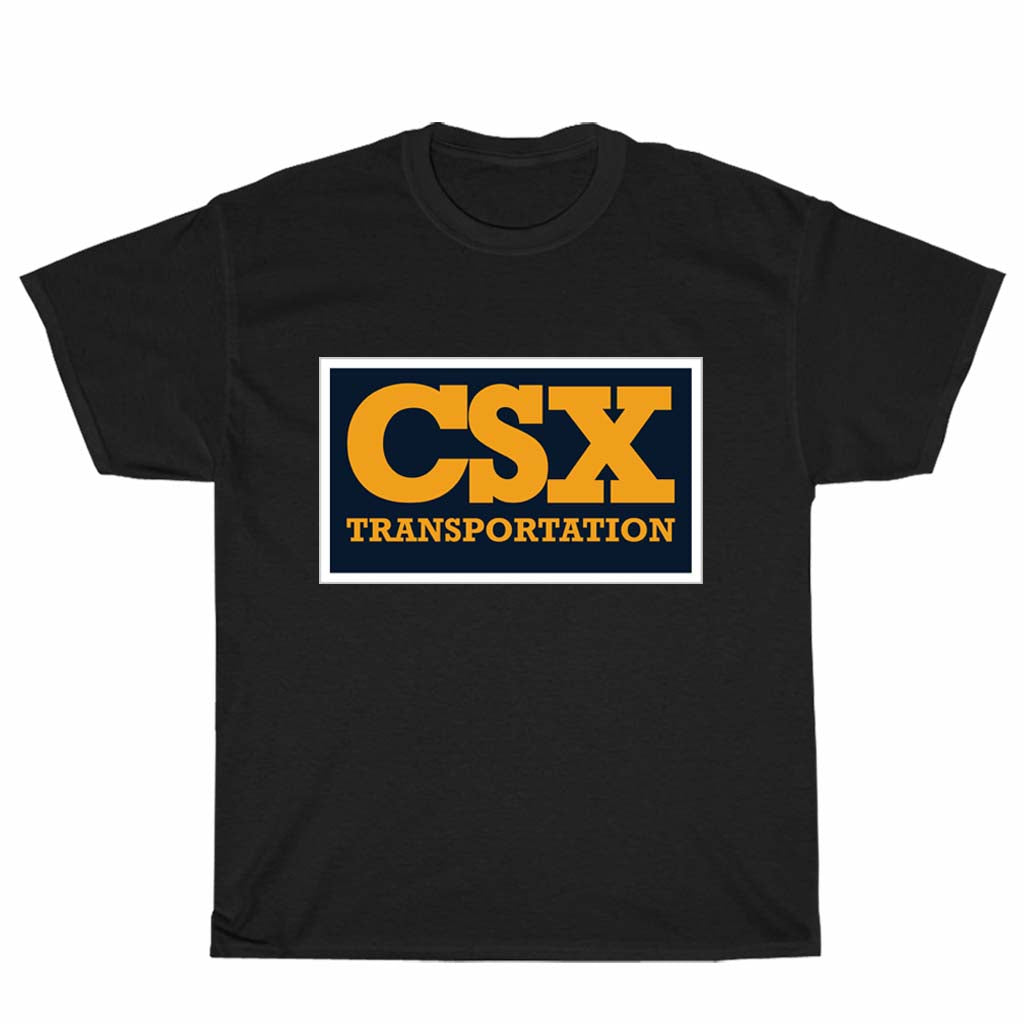 CSX Transportation Railroad Logo Men's Black T-shirt Logo Unisex Men's T Shirt Size S to 3XL
