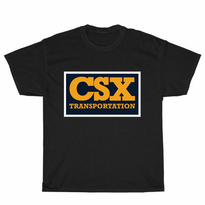 CSX Transportation Railroad Logo Men's Black T-shirt Logo Unisex Men's T Shirt Size S to 3XL