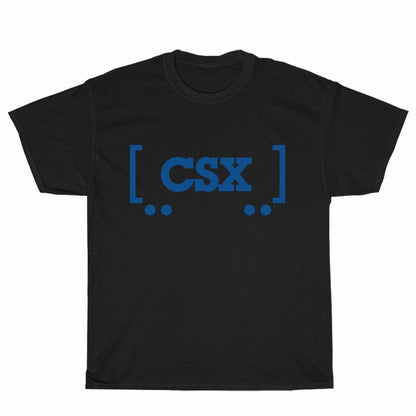CSX Transportation Railroad Men's Black T-shirt Logo Unisex Men's T Shirt Size S to 3XL