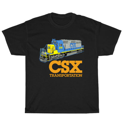 CSX Transportation Railroad logo Unisex Men's T Shirt Size S to 3XL