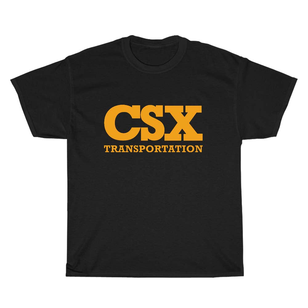 CSX Transportation Railroad logo Men's Unisex T Shirt Size S to 3XL