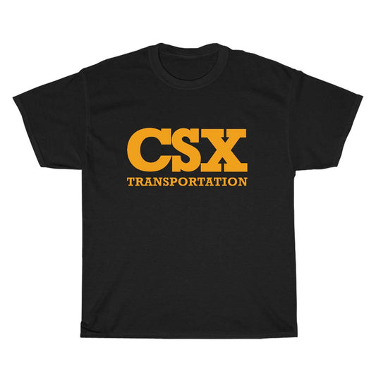 CSX Transportation Railroad logo Men's Unisex T Shirt Size S to 3XL