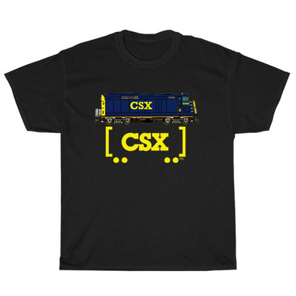 CSX Transportation Railroad logo Men's Unisex T Shirt Size S to 3XL