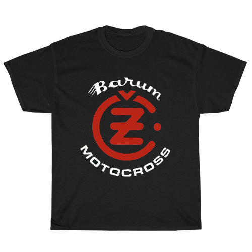 CZ Motocross Motorcycle Logo Mens Unisex Short Sleeve Black T-Shirt Size S-3XL