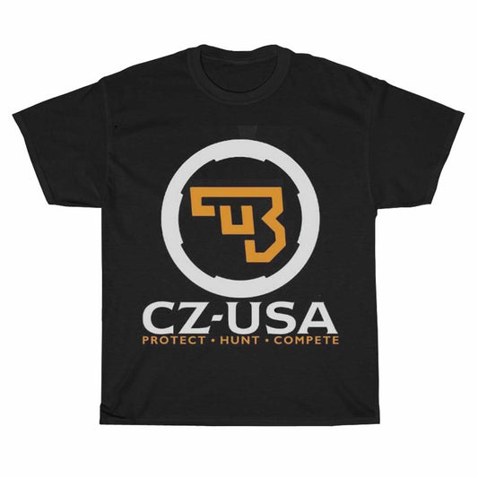 CZ USA Ceska Zbrojovka Firearms Guns Logo Unisex Men's T Shirt Size S to 3XL