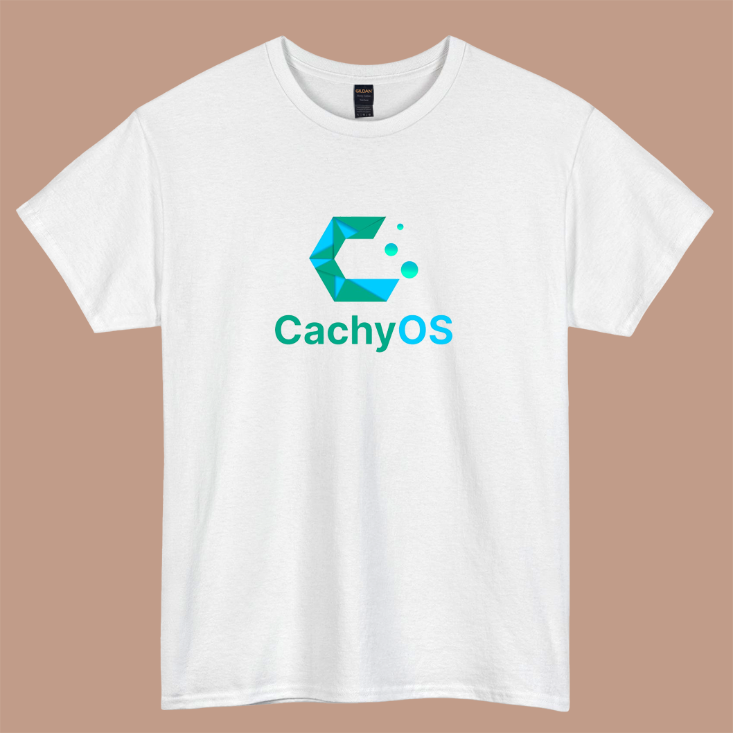 Cachy OS logo short sleeve t shirt S-3XL -P