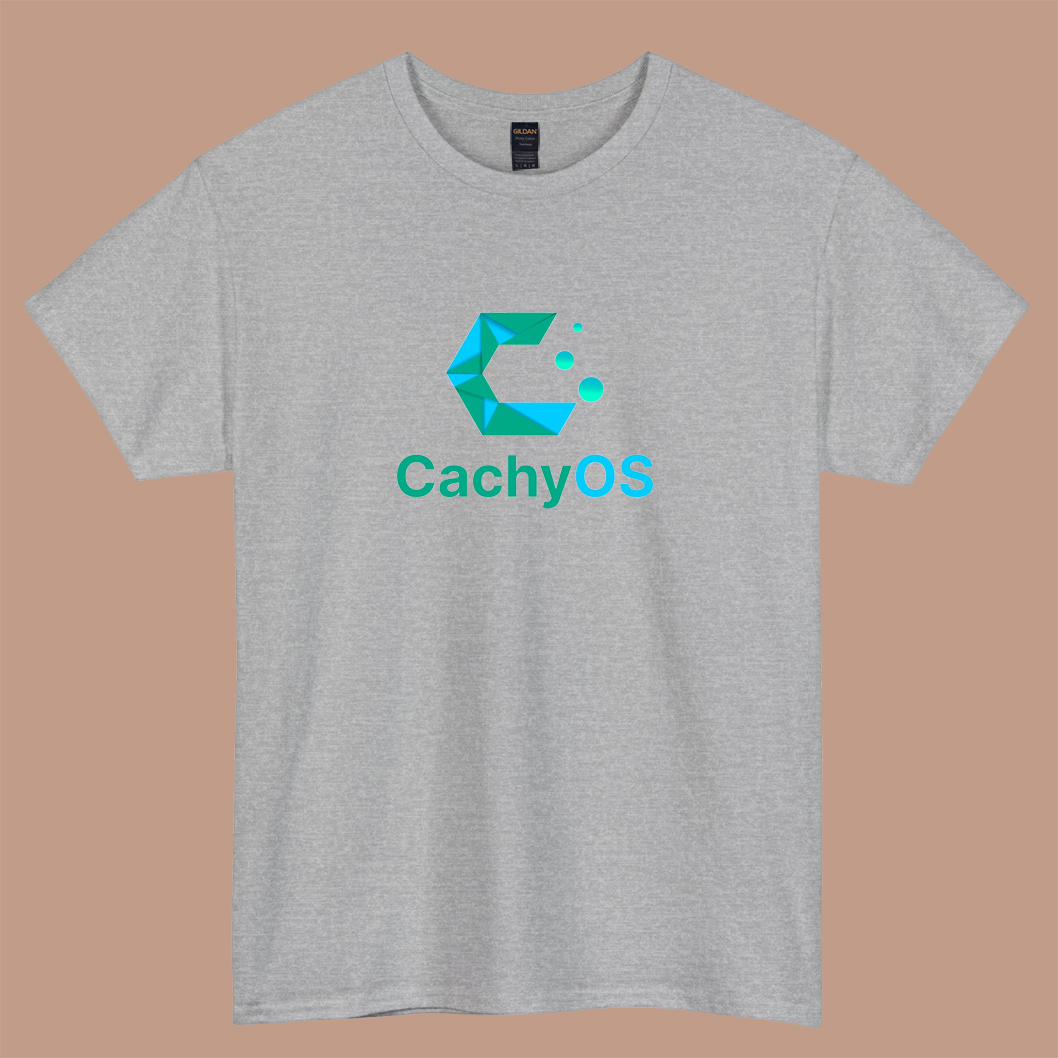 Cachy OS logo short sleeve t shirt S-3XL -P