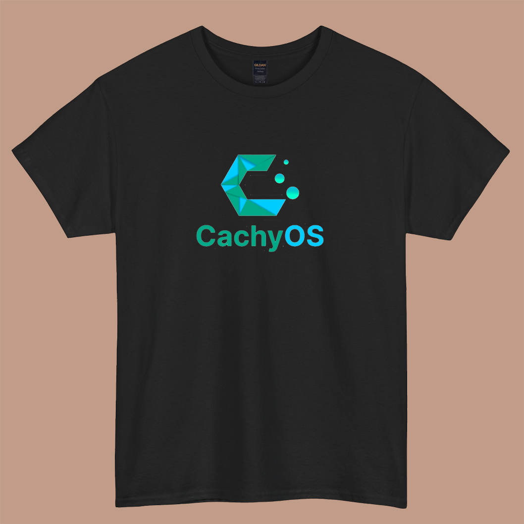 Cachy OS logo short sleeve t shirt S-3XL -P