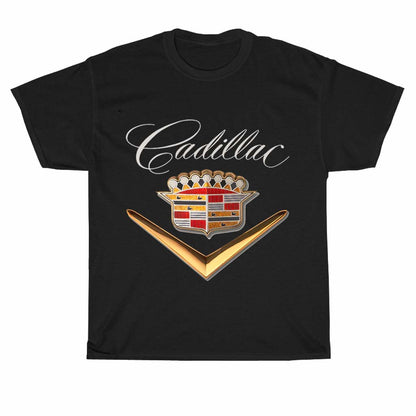 Cadillac Gold Classic Logo Unisex Men's T Shirt Size S to 3XL