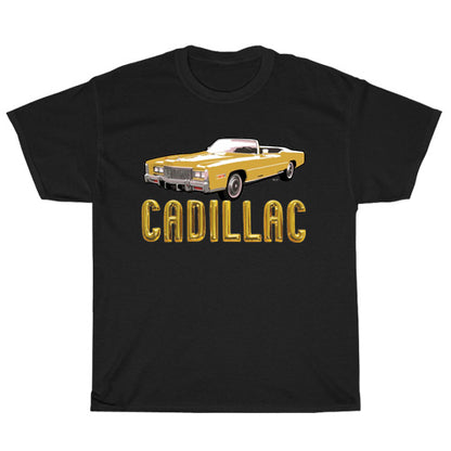 Cadillac Gold Classic Logo Men's Unisex T Shirt Size S to 3XL