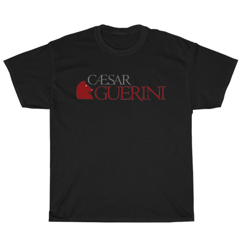 Caesar Guerini Logo Mens Unisex Short Sleeve Black T-Shirt Size S-3XL