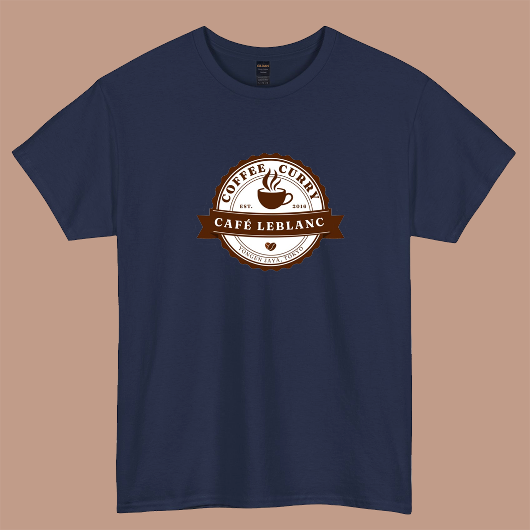 Cafe Leblanc logo short sleeve t shirt S-3XL-P