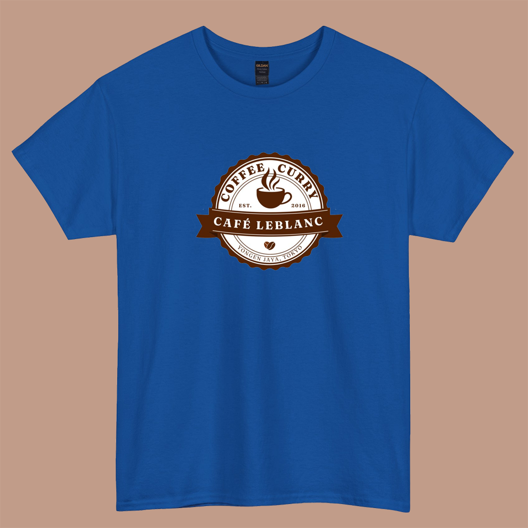Cafe Leblanc logo short sleeve t shirt S-3XL-P