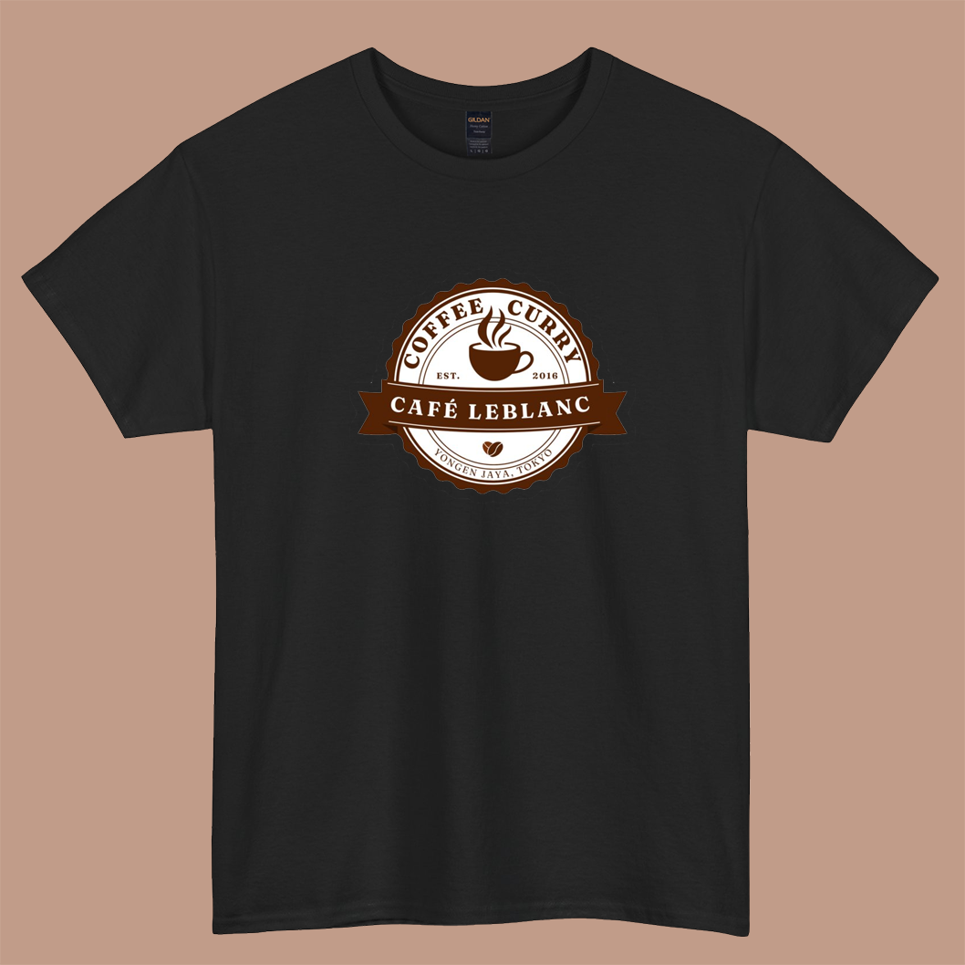Cafe Leblanc logo short sleeve t shirt S-3XL-P