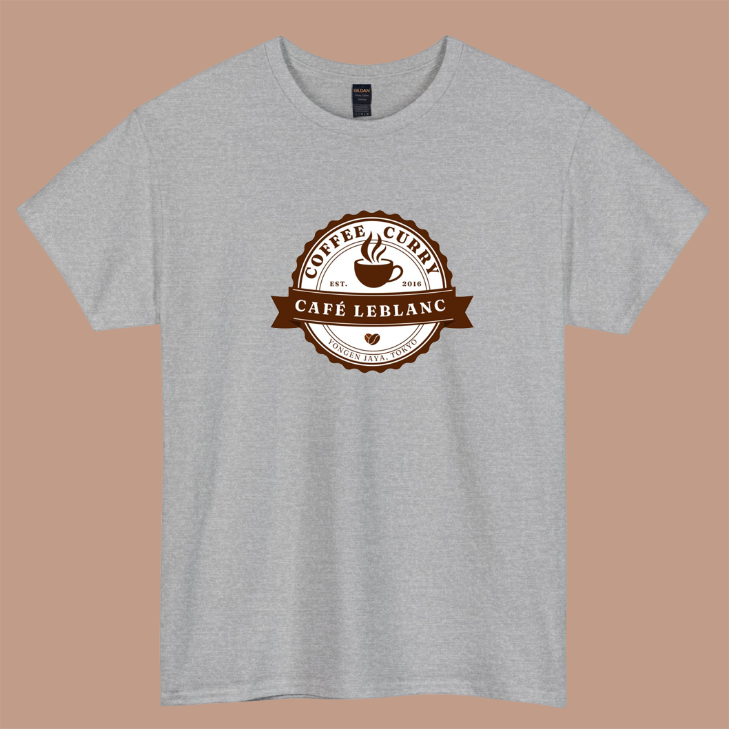 Cafe Leblanc logo short sleeve t shirt S-3XL-P