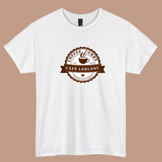 Cafe Leblanc logo short sleeve t shirt S-3XL-P