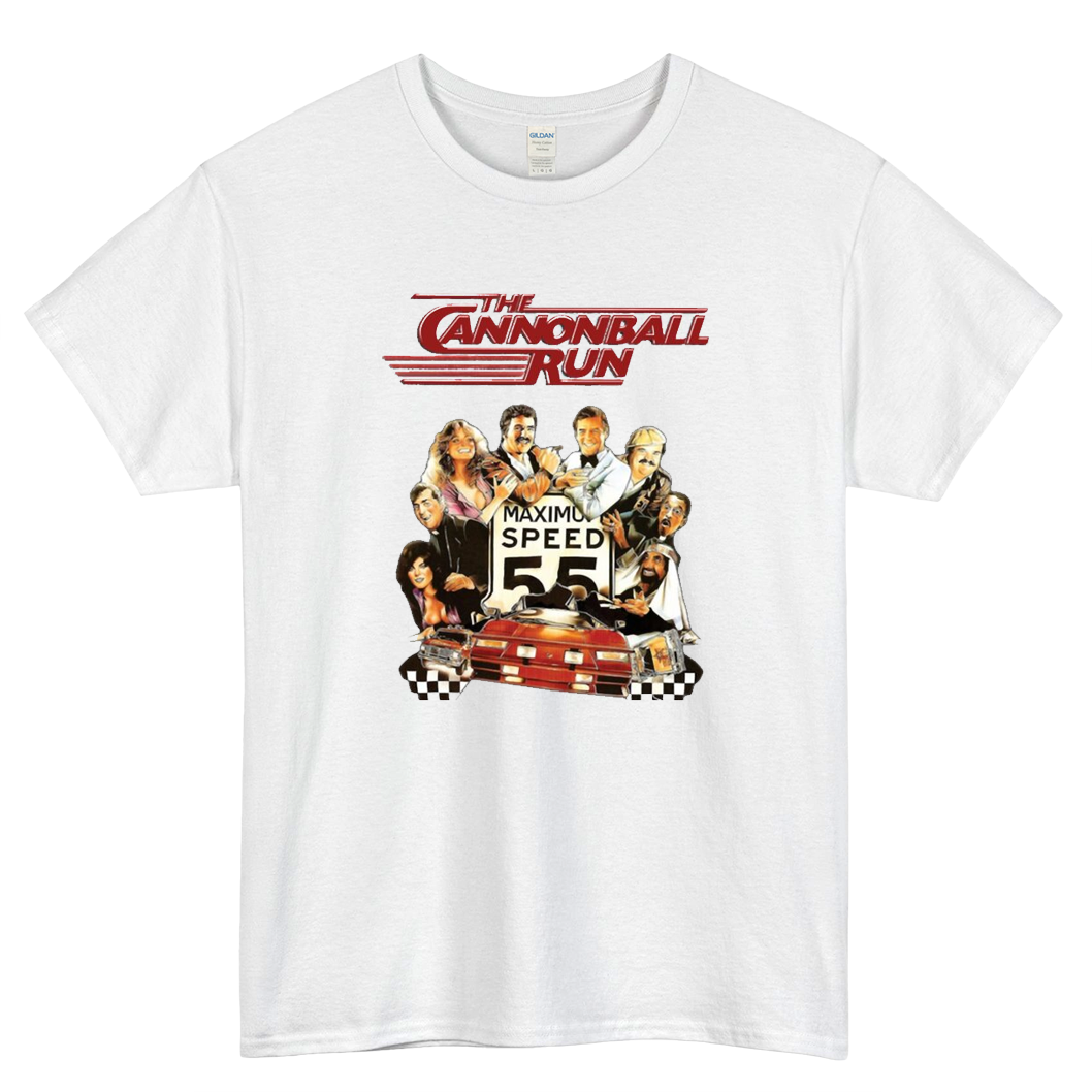 Cannonball Run Logo Mens Unisex Short Sleeve T-Shirt Size S-3XL - P