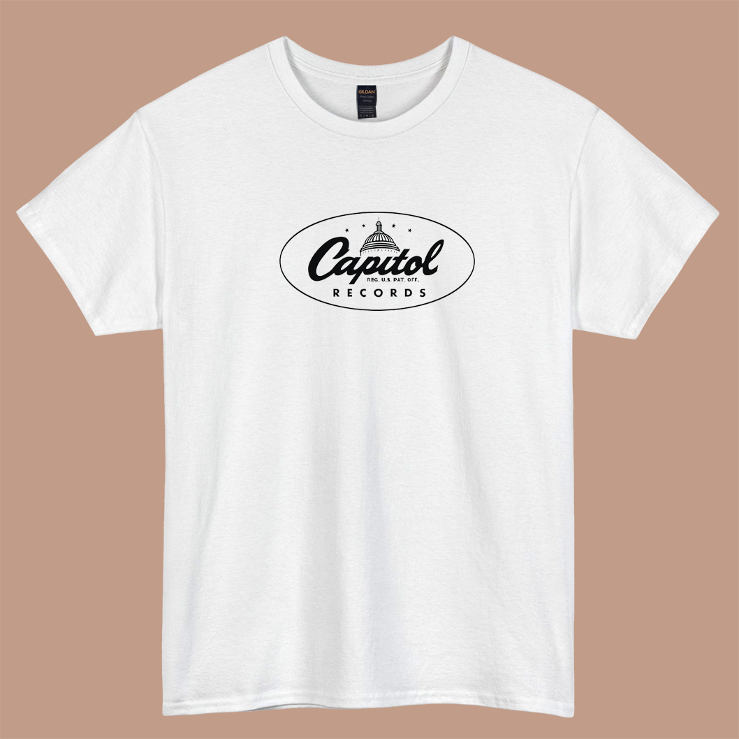 Capitol Records Active Logo SHORT SLEEVE T SHIRT SIZE S-3XL -P