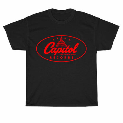 Capitol Records Famous Music Label Company Logo Unisex Men's T Shirt Size S to 3XL