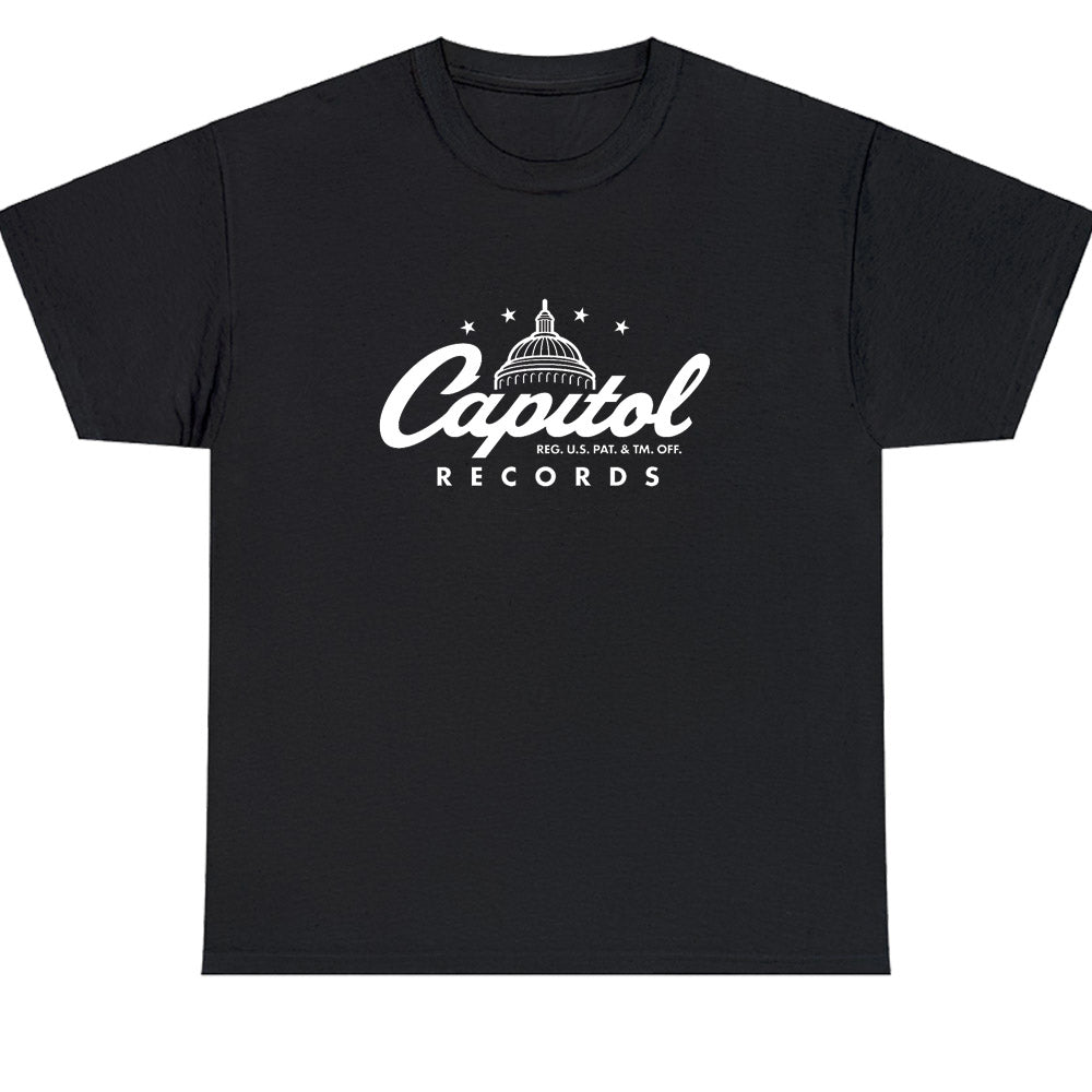 Capitol Records Logo Men's Unisex T Shirt Size S to 3XL